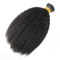 wholesale virgin microlinks kinky curly hair extensions QM181